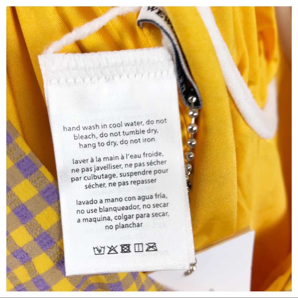WeWoreWhat Gingham One Piece in Yellow and White - Picture 10 of 11